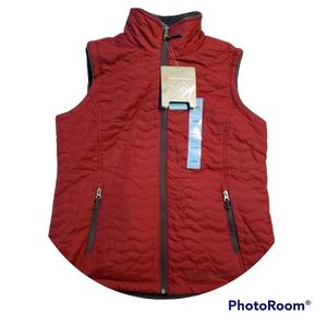 Women large red Free Country reversible vest